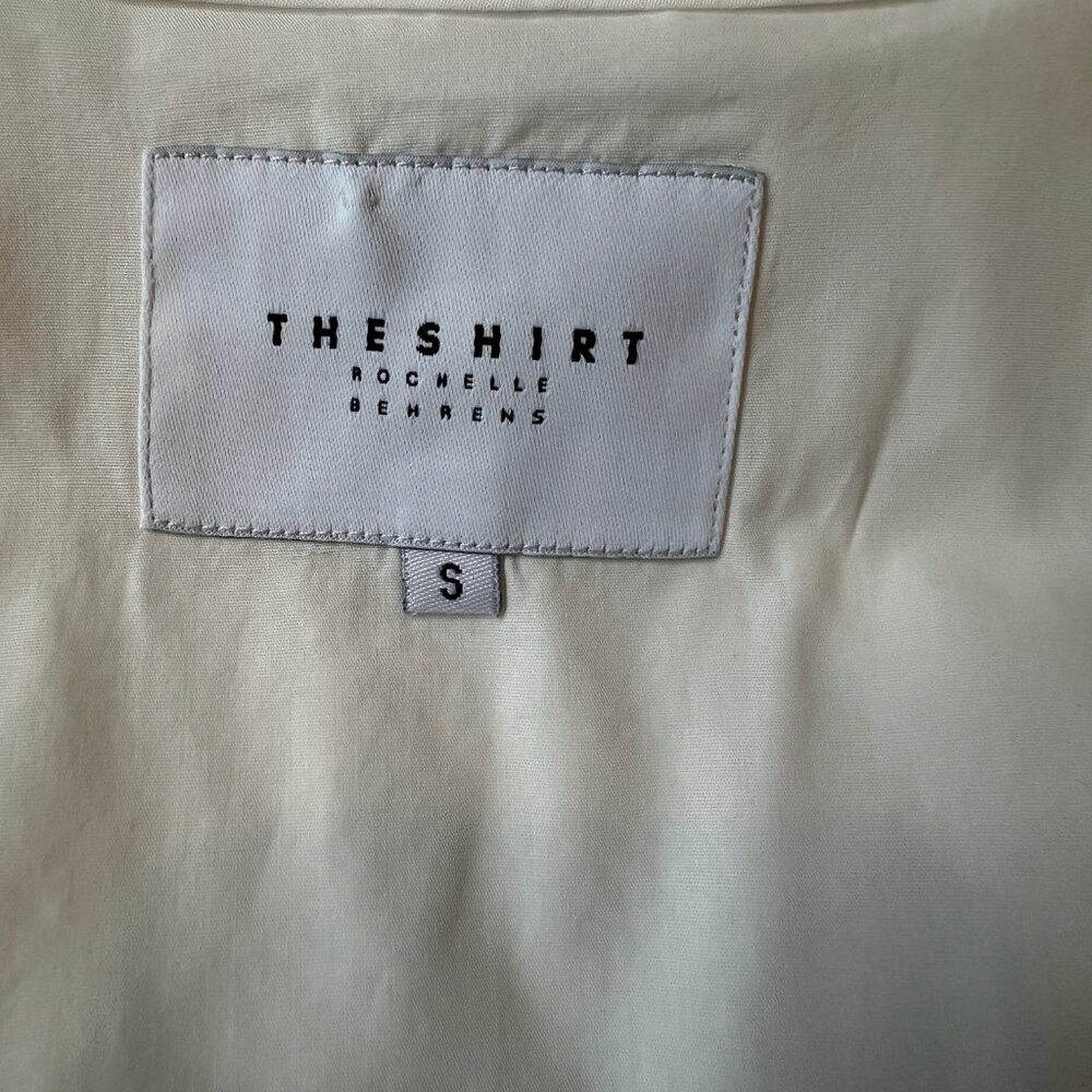 The Shirt Amalia ruffle neck white ruffle button up sz S - Picture 13 of 14
